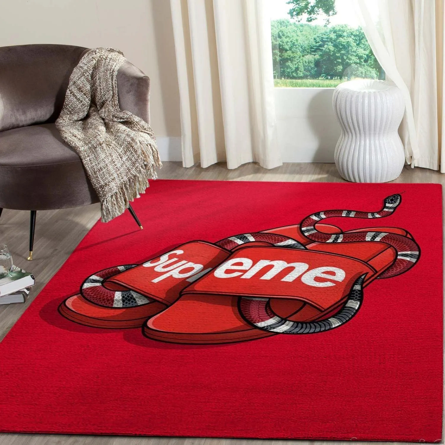 Gucci Supreme Mat Luxury Fashion Brand Rug Home Decor Door Mat Area Carpet