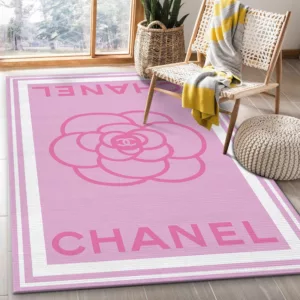 Chanel Pinky Luxury Fashion Brand Rug Area Carpet Door Mat Home Decor