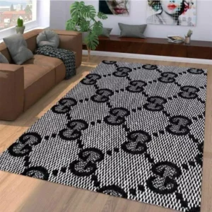 Gucci Grey Luxury Fashion Brand Rug Area Carpet Door Mat Home Decor