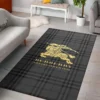 Burberry Grey Luxury Fashion Brand Rug Area Carpet Door Mat Home Decor