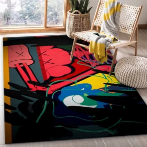 Kaws Luxury Fashion Brand Rug Door Mat Area Carpet Home Decor