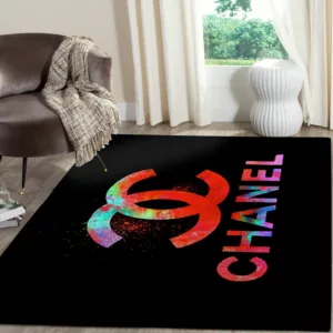 Chanel Red Colorful Luxury Fashion Brand Rug Home Decor Door Mat Area Carpet