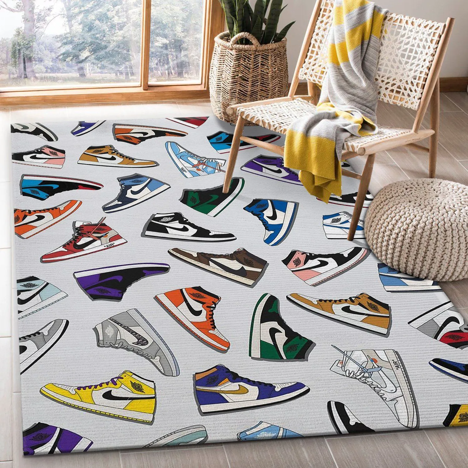 Assorted Jordan Luxury Fashion Brand Rug Door Mat Area Carpet Home Decor