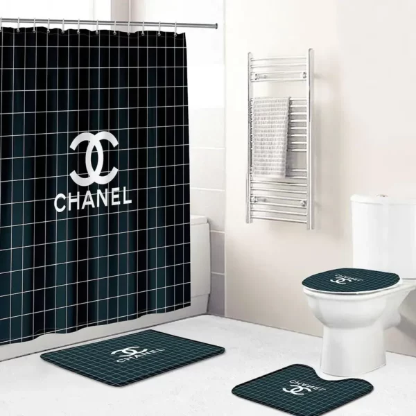 Chanel Bathroom Set Luxury Fashion Brand Hypebeast Home Decor Bath Mat