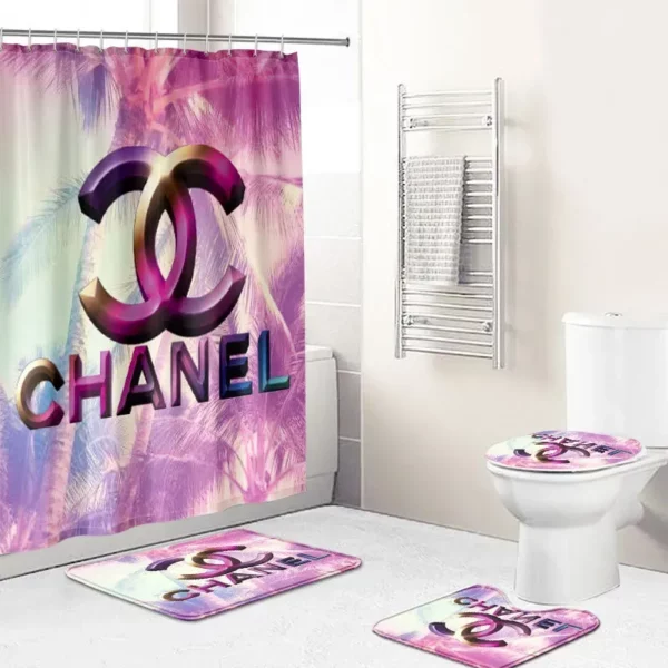 Chanel Bathroom Set Home Decor Hypebeast Luxury Fashion Brand Bath Mat