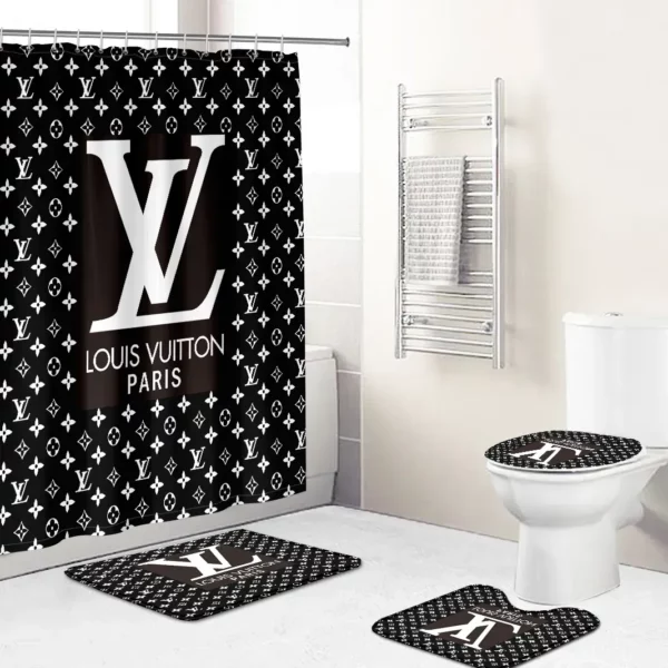 Louis Vuitton Bathroom Set Bath Mat Hypebeast Luxury Fashion Brand Home Decor