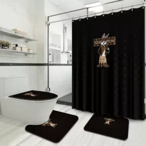 Louis Vuitton Rabbit Bathroom Set Home Decor Luxury Fashion Brand Bath Mat Hypebeast