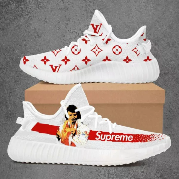 Louis Vuitton Supreme Elvis Presley Luxury Brand Premium Yeezy Sneaker Sport