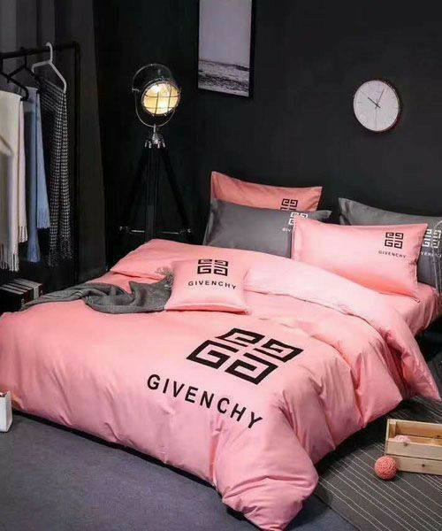 Givency Pinky Logo Brand Bedding Set Home Decor Bedroom Bedspread Luxury