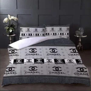 Chanel - - Logo Brand Bedding Set Home Decor Bedspread Bedroom Luxury