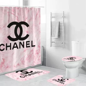 Chanel Pinky Bathroom Set Hypebeast Home Decor Luxury Fashion Brand Bath Mat