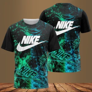 Nike Blue Green T Shirt Luxury Outfit Fashion