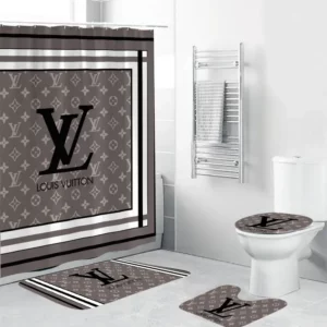 Louis Vuitton Bathroom Set Bath Mat Home Decor Luxury Fashion Brand Hypebeast