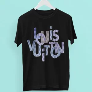 Louis Vuitton Logo Black T Shirt Outfit Fashion Luxury