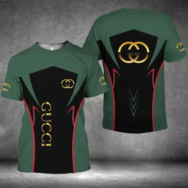 Gucci New Black Green T Shirt Outfit Fashion Luxury