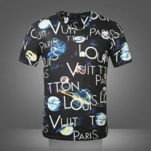 Louis Vuitton Planet Black T Shirt Fashion Luxury Outfit