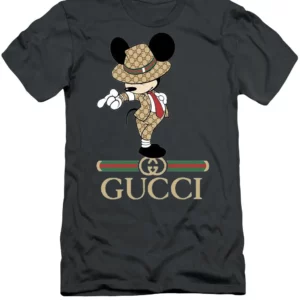 Gucci Mickey Black T Shirt Outfit Fashion Luxury