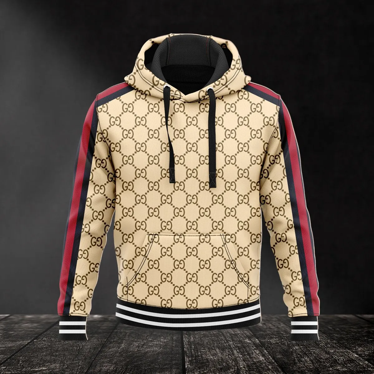 Gucci Brown And Wo Type 762 Hoodie Fashion Brand Outfit Luxury