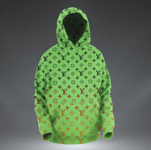 Louis Vuitton Green Type 635 Hoodie Fashion Brand Luxury Outfit