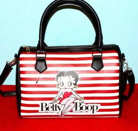 Betty Boop Lover Shoulder Women Leather Hand Bag