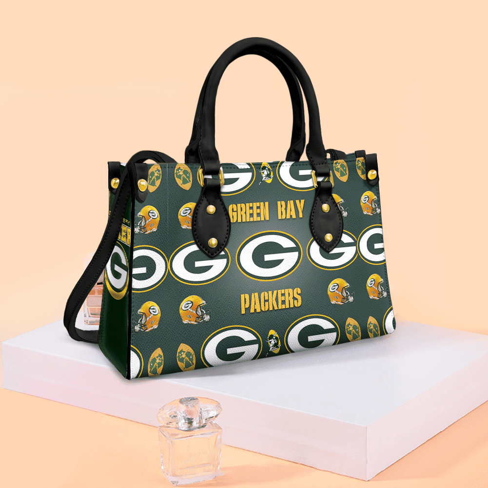 Green Bay Packers 01 Black Women Leather Hand Bag