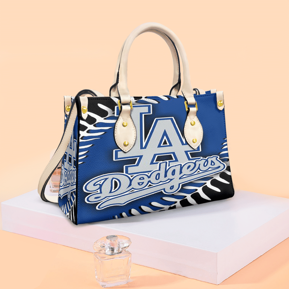 Los Angeles Dodgers White Women Leather Hand Bag