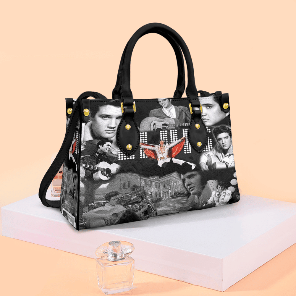 Elvis Presley 6g White Women Leather Hand Bag