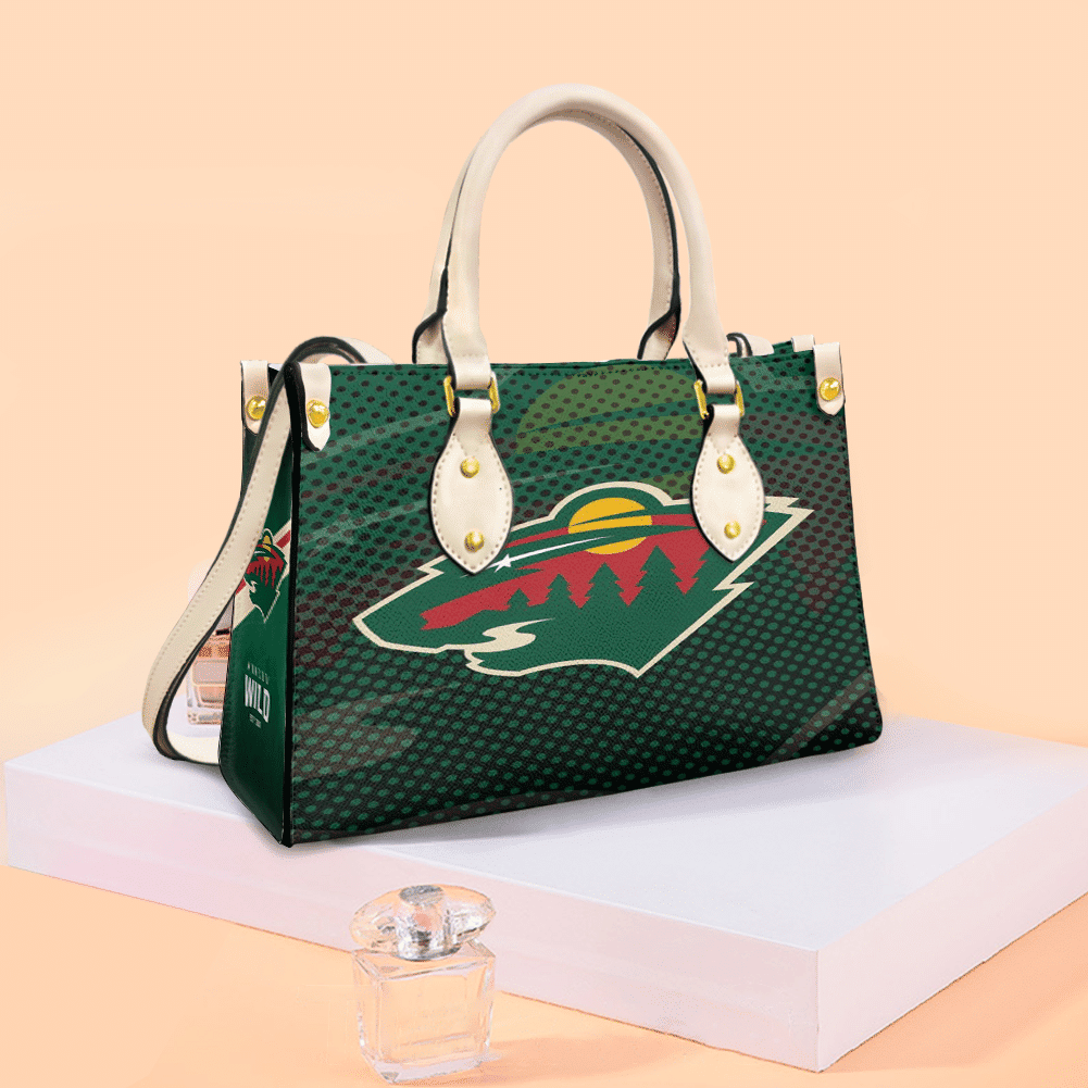 Minnesota Wild 2 Women Leather Hand Bag