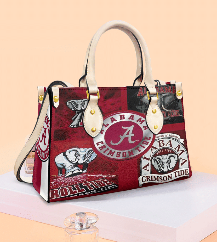 Alabama Crimson Tide 5 Women Leather Hand Bag