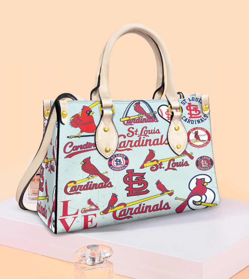 St Louis Cardinals 1g White Women Leather Hand Bag