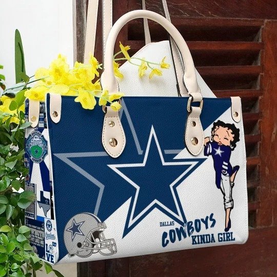 Dallas Cowboys Betty Boop 02g Women Leather Hand Bag