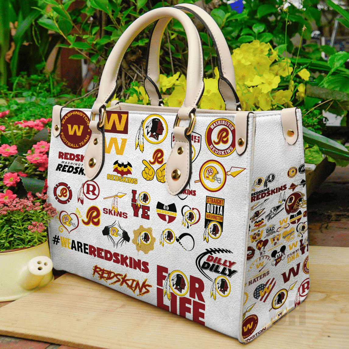 Washington Redskins Women Leather Hand Bag