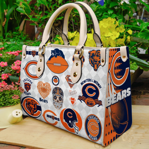 Chicago Bears Women Leather Hand Bag