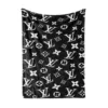 Louis Vuitton Clasic Logo Fleece Blanket Fashion Brand Home Decor Luxury