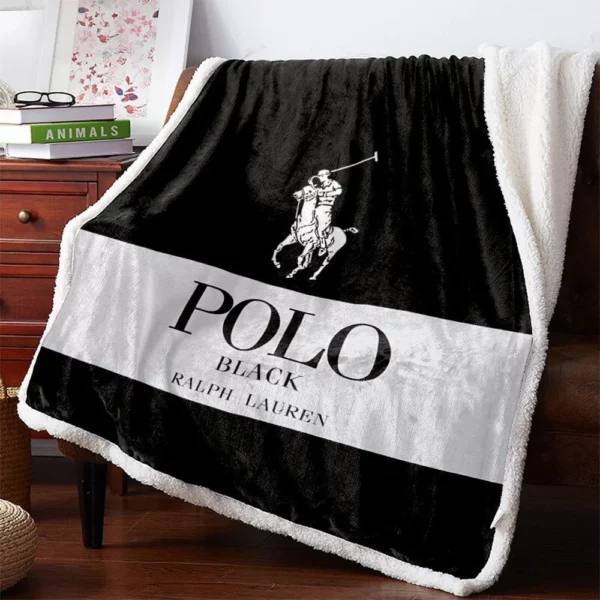 Ralph Lauren Black Fleece Blanket Home Decor Luxury Fashion Brand