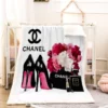 Chanel Coco Fleece Blanket Fashion Brand Home Decor Luxury