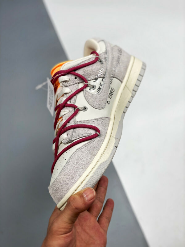 Off-White x Nike Dunk Low 33 of 50 Grey Sail For Sale