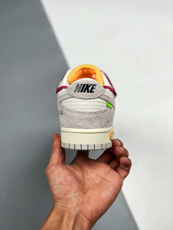 Off-White x Nike Dunk Low 33 of 50 Grey Sail For Sale