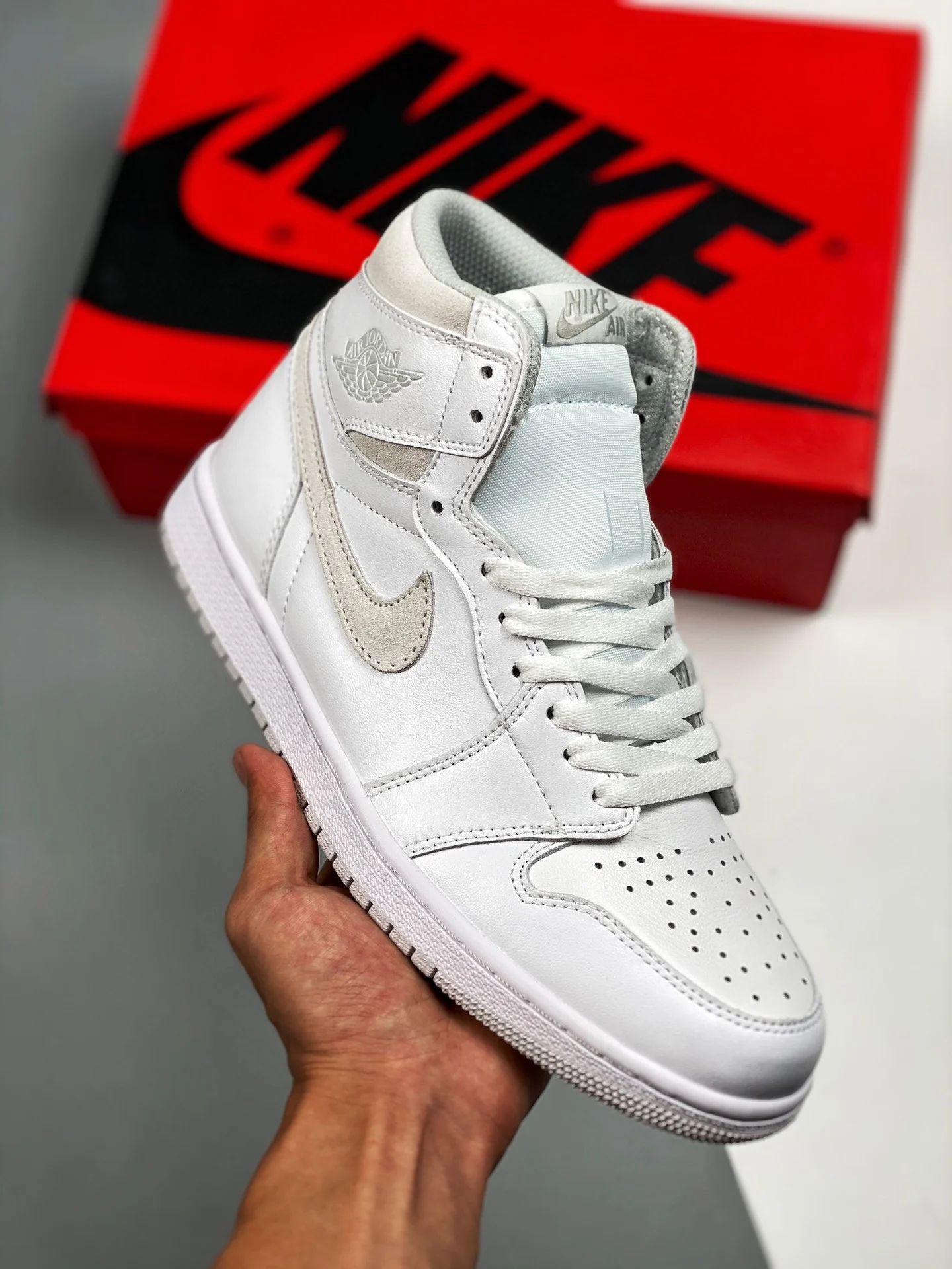 Air Jordan 1 High 85 White Neutral Grey BQ4422-100 For Sale