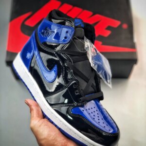 Air Jordan 1 High OG Leather Patent Royal For Sale