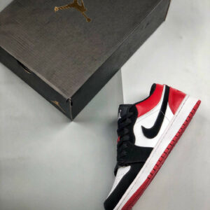 Air Jordan 1 Low Black Toe Black Red 553558-116