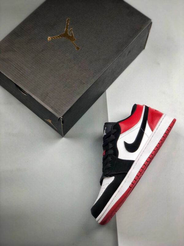 Air Jordan 1 Low Black Toe Black Red 553558-116