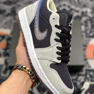 Air Jordan 1 Low Crater 2021 Grey Black For Sale