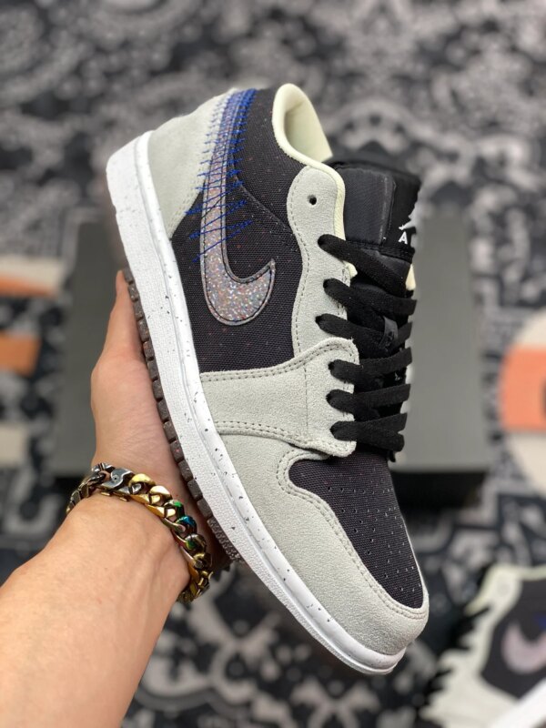 Air Jordan 1 Low Crater 2021 Grey Black For Sale