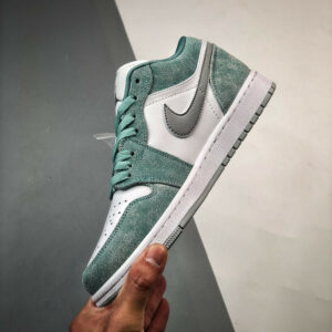 Air Jordan 1 Low New Emerald White-Light Steel Grey DN3705-301 For Sale