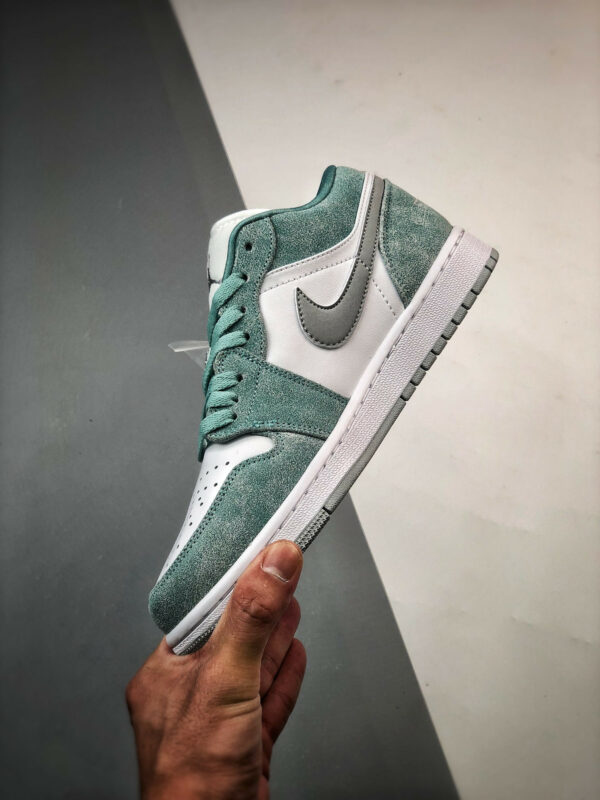 Air Jordan 1 Low New Emerald White-Light Steel Grey DN3705-301 For Sale