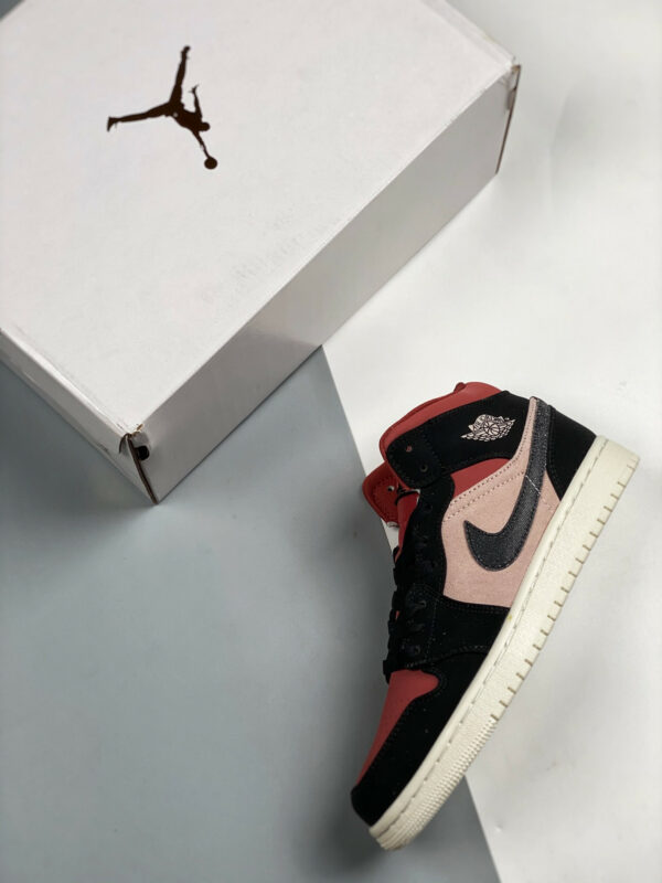 Air Jordan 1 Mid Burgundy Dusty Pink BQ6472-202 For Sale