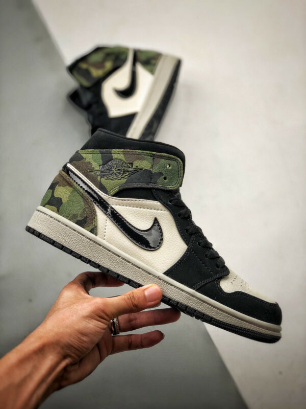 Air Jordan 1 Mid Camo Green CW5490-001 For Sale