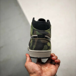 Air Jordan 1 Mid Camo Green CW5490-001 For Sale