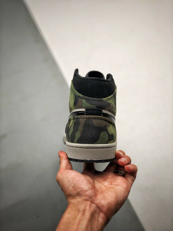 Air Jordan 1 Mid Camo Green CW5490-001 For Sale